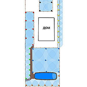 План-схема системы полива