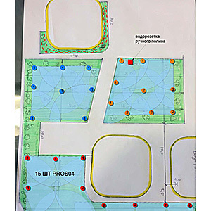 План-схема системы полива